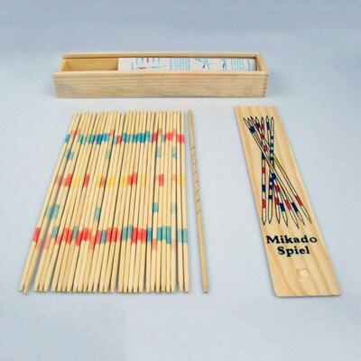 Baby Educational Wooden Traditional Mikado Spiel Pick Up Sti