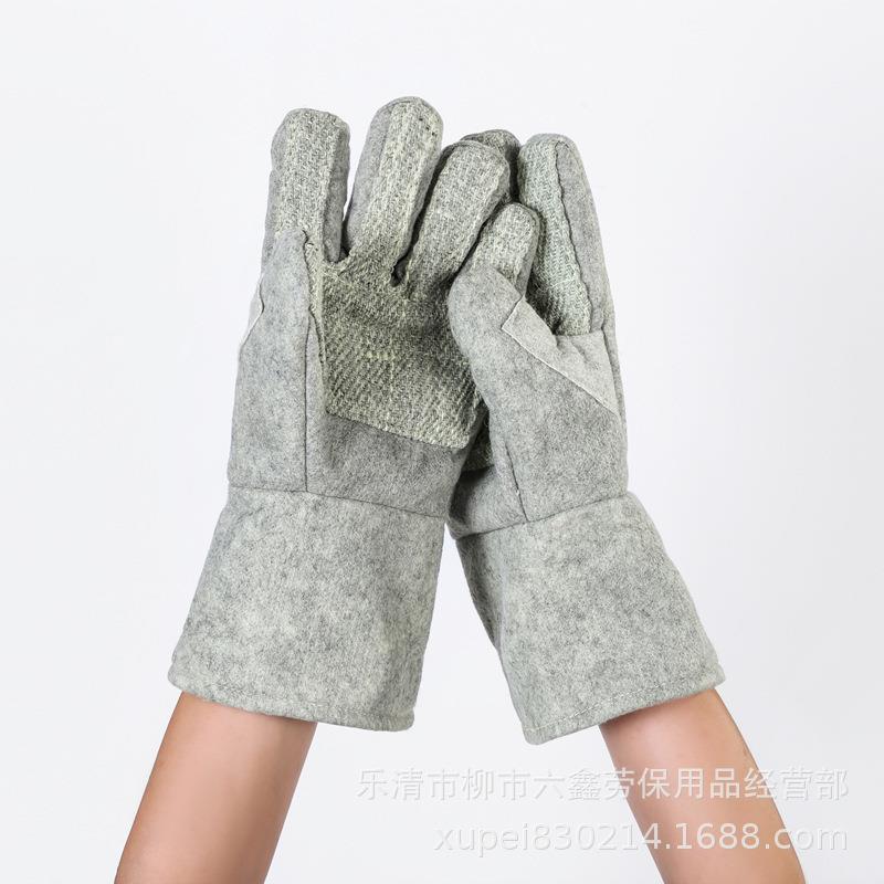 CASTONG耐高温手套500度工业加强卡司顿ABG-5T-34半掌五指至尖