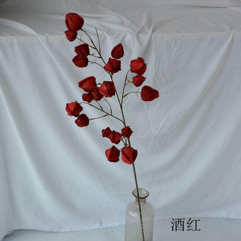 仿真灯笼果笼灯花吊钟花假花婚酒店装饰花婚AL-292堂宴会厅礼软装
