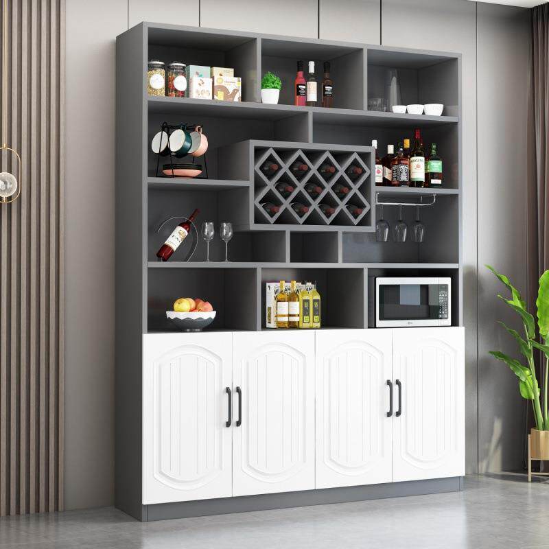 酒墙客厅家用红酒储物柜子靠现柜代简约酒VTX柜餐边柜一体玄关柜