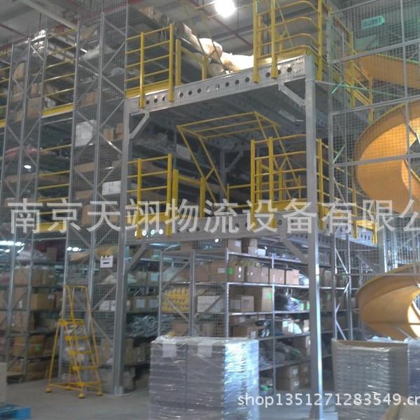 阁楼货架可拆卸放置架移动组合式架大型工业货架框网格货架