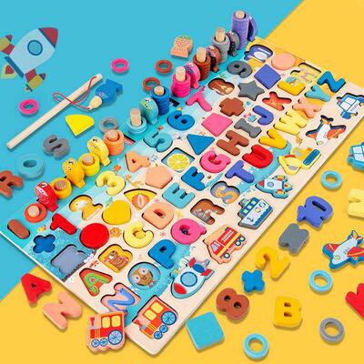 WoodEn MonTEssori EduCaTional Toys For ChildrEn Kids Early0