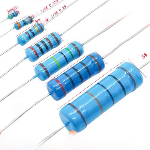 10K-91K欧 插件金属膜5色环电阻1/8W 1/6W 1/4W 1/2W 1W 2W 3W 5W