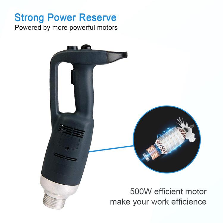 500W20inch不锈钢多功能商业浸入式便携式手持电动搅拌机均质机