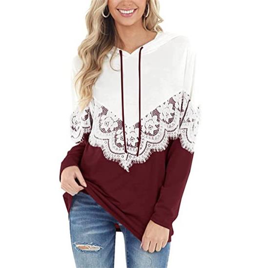 sleeve solid sweatshirt color long color hooded sweatshirt