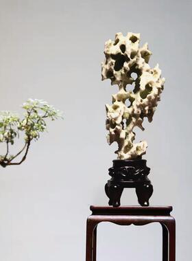 太湖石摆件天然原石灵璧石中式文房收藏小型景观石奇石石头摆件