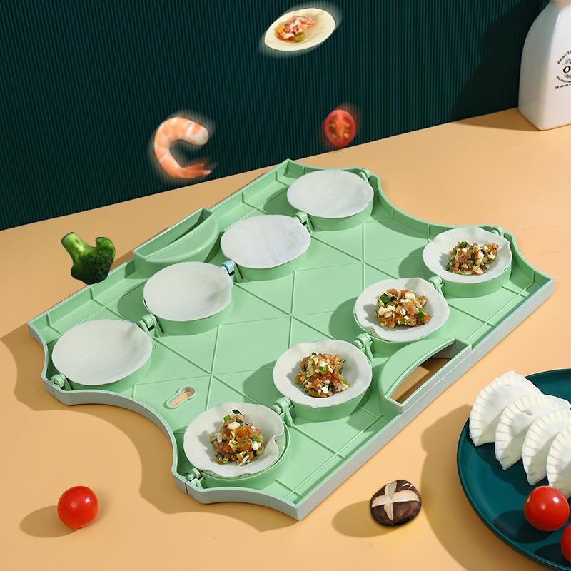 新款直销8连包饺子器家用厨房压饺子工具创意DIY饺子神器饺子皮模