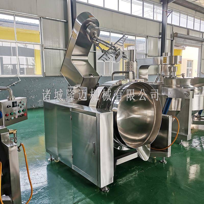 香菇辣椒酱炒制机一体化酱料制作设备香辣牛肉酱全自动炒料机