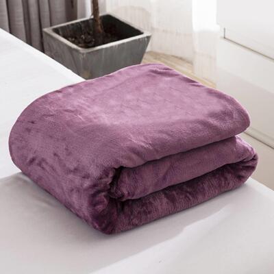 素色法兰绒毛毯莫兰迪色纯色珊瑚绒午睡毯北欧风毯子制做blanket