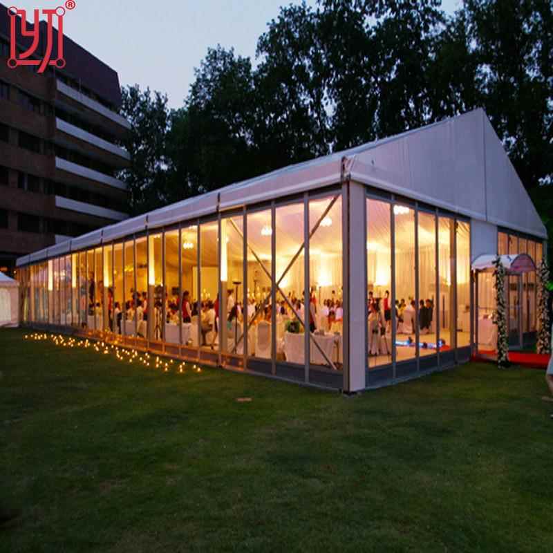 10x30铝合金白色户外天篷派对户外活动婚礼篷房帐篷室外玻璃篷房