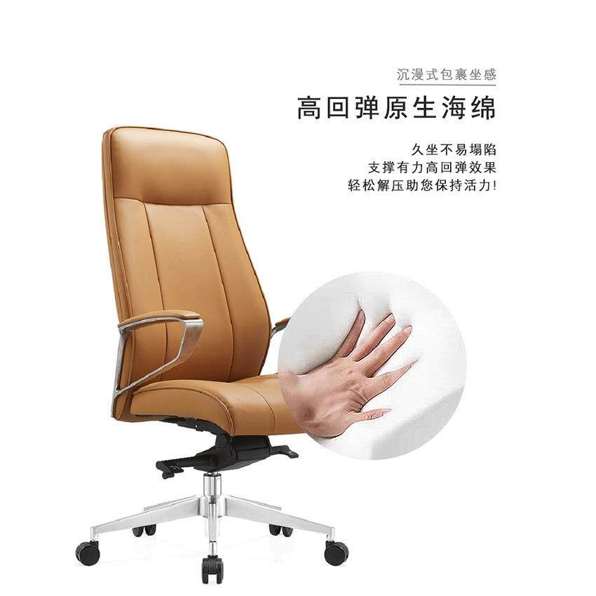 电脑椅办公椅懒人学习按摩椅老板椅可躺家用搁脚皮椅人体工学转椅