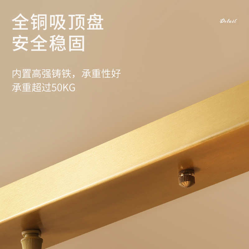 【全铜·美式风】餐厅吊灯餐桌吧台饭厅三头创意复古个性灯