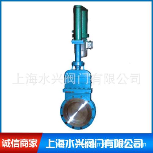 DMZ273X-10C电液动暗板刀闸阀 电液动暗板浆液阀 带盖刀型闸阀