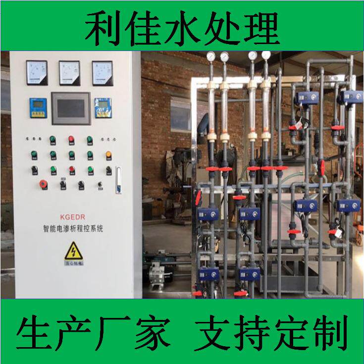 利佳电渗析设备 废水脱盐浓缩 去硬度 自动控制