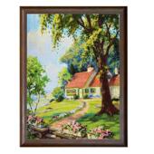 艺画术挂毯山水风景名挂客厅卧室书房办公室有框挂山水风景画画