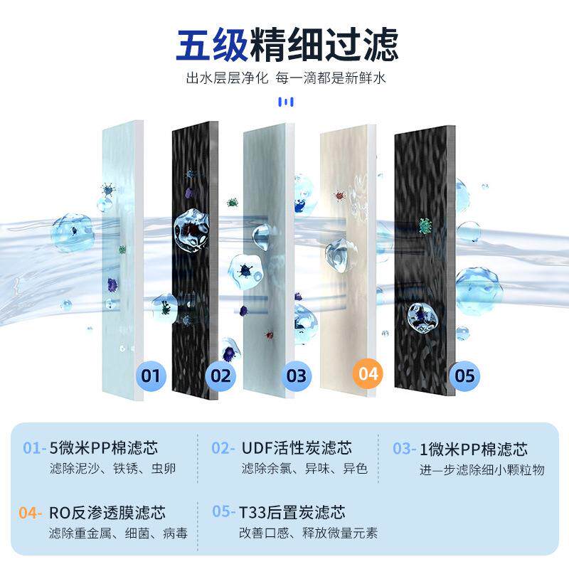 商用立式饮水机大流量直饮机进步式开水器RO反渗透智能商用净水器
