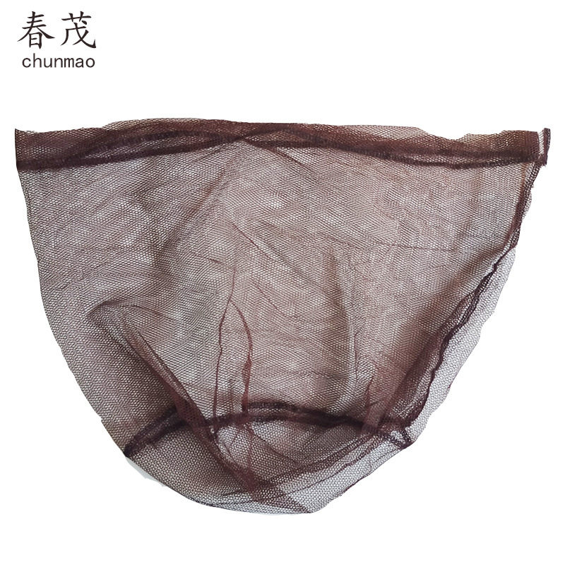 大物捞鱼抄网网兜网布小眼平底加深长单网袋小号可折叠细抄网头
