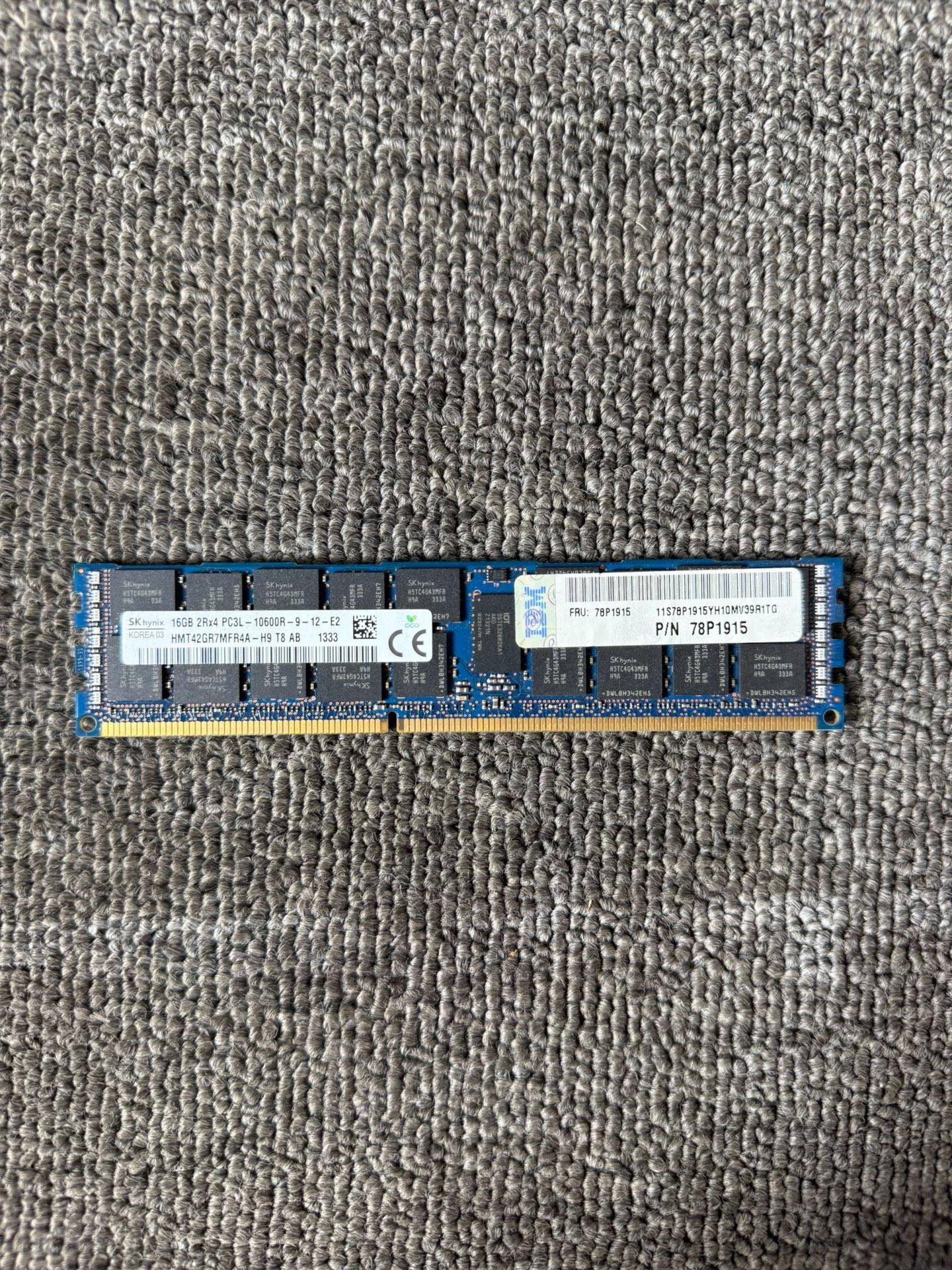IBM 78P1915 DDR3 16GB 2RX4 PC3