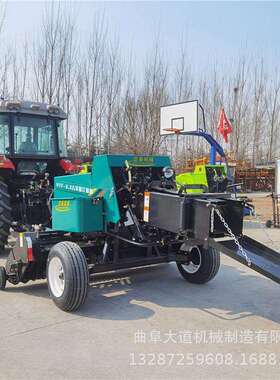 小型麦草方捆打捆机 秸秆收集打捆设备 行走式方捆打捆机