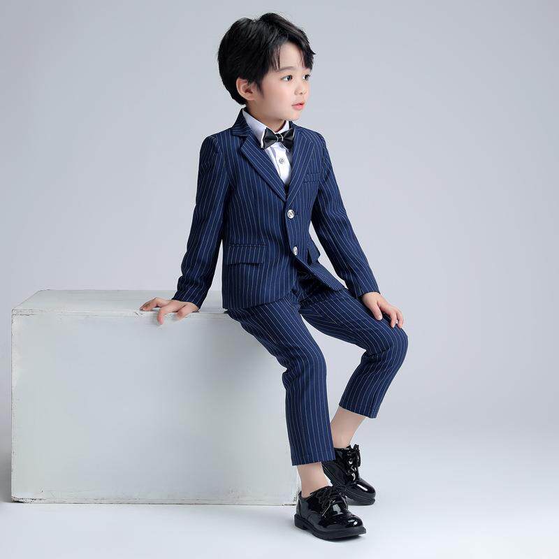 儿童西装春秋新款英伦休闲西服套装男童钢琴比赛婚礼花童周岁礼服