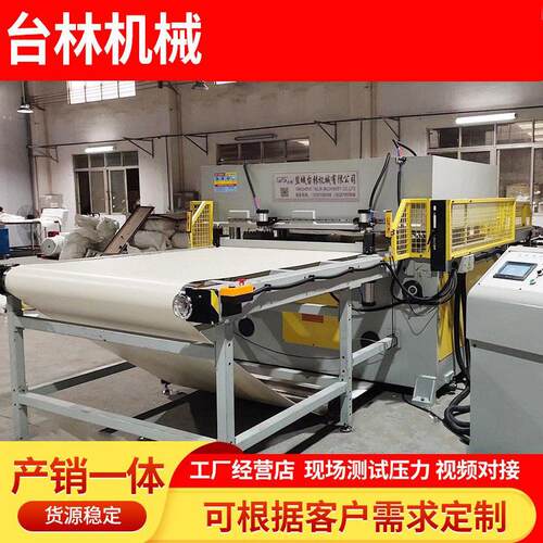 厂家供应大吨位皮带自动裁断机保温棉EVAPV珍珠棉自动化裁切