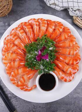 彷真菜模型假菜肴装饰彷真白灼虾样品展示道具美食食物模具大虾