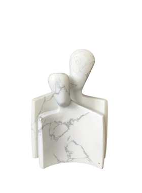 摆件装饰品人像奢电视柜几何石材雕刻轻工艺风大雕塑理书柜