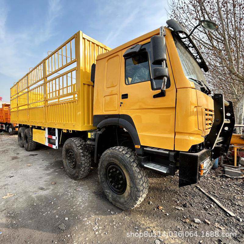 越野货车6×6全轮驱动黄厢式货车欧二重汽豪沃全驱载跨境供应非洲