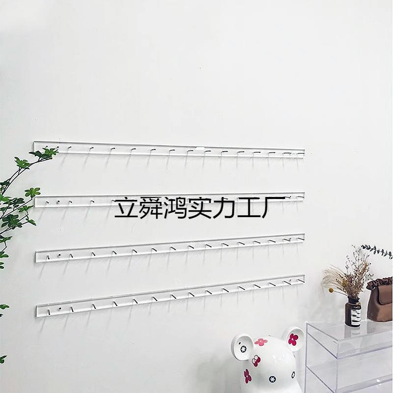 网红穿戴甲陈列架亚克力挂墙透明展示板美甲上墙展示架壁挂置物架
