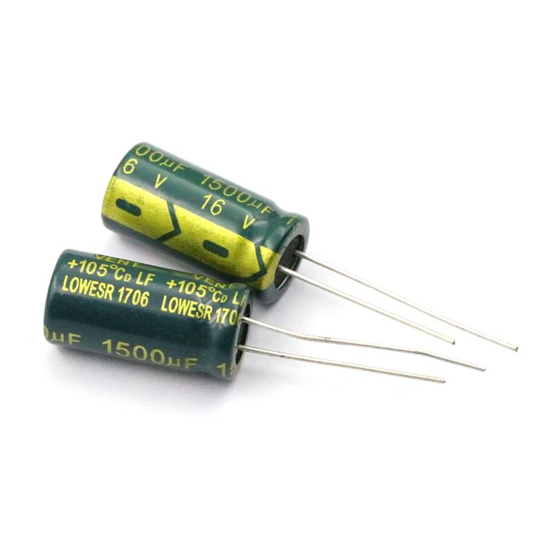 TELESKY 电解电容 16V/1500UF 10*20MM 直插铝电解电容器(10个)