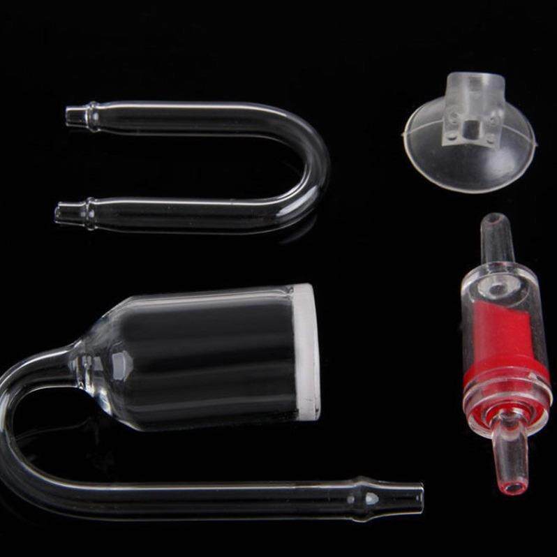 草缸co2玻璃细化器二氧化碳细化器U型管止逆阀套装玻璃细化器