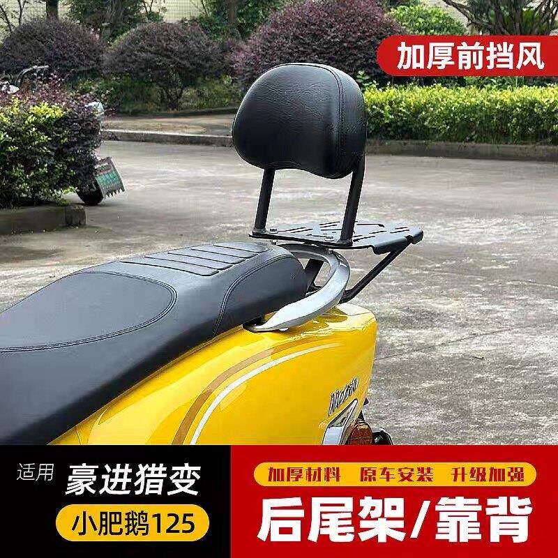 适用于猎变小肥鹅125尾箱架载物架复古踏板后货架摩托车改装配件