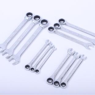 707两动用棘套手轮扳手12件套气手动工具组开口扳梅花汽修维修