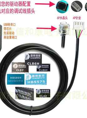 堡讯雷赛驱动器串口调试线CL42 CL57 HBS86程序上传下载修改CABLE