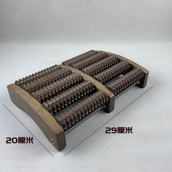 正品鸡翅木脚底按摩器木质滚脚轮式家用足摩底按轮部足部位穴搓排