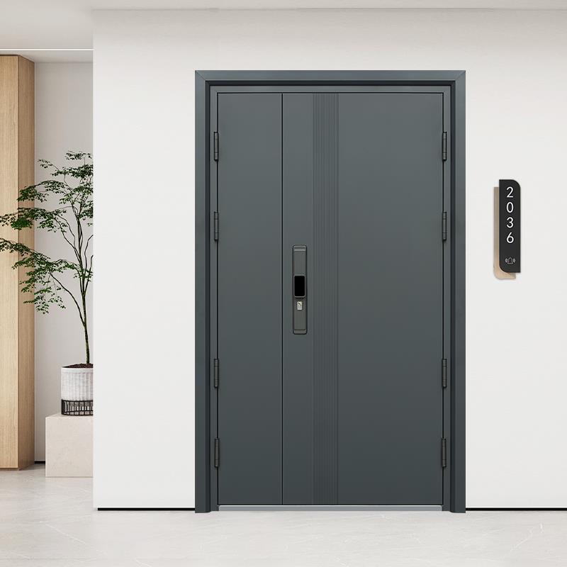 甲级防盗门家用入户门室内外楼道出租房大门进户门子母工程单开门