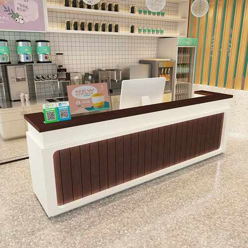 新款直销烤漆收银台前台接待台理发店奶茶店美容院养生馆服装店收