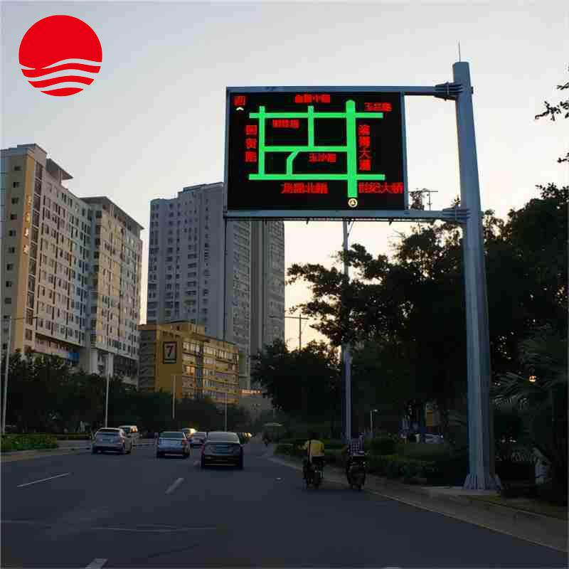 扬州厂家生产高速公路悬臂式可变情报板F杆双色屏F型信息发布屏