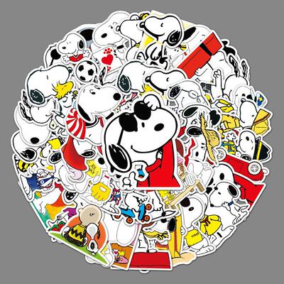 Cartoon Anime Snoopy Stickers For Car Laptop Phone Stationer