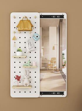 隐挂形全身镜推拉关闭隐藏VKR镜全身子贴全墙可遮挡壁洞洞板玄关