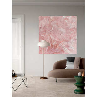 现代北欧简约轻奢ins粉色抽象方形画 饰画挂画 客厅餐厅卧室玄关装