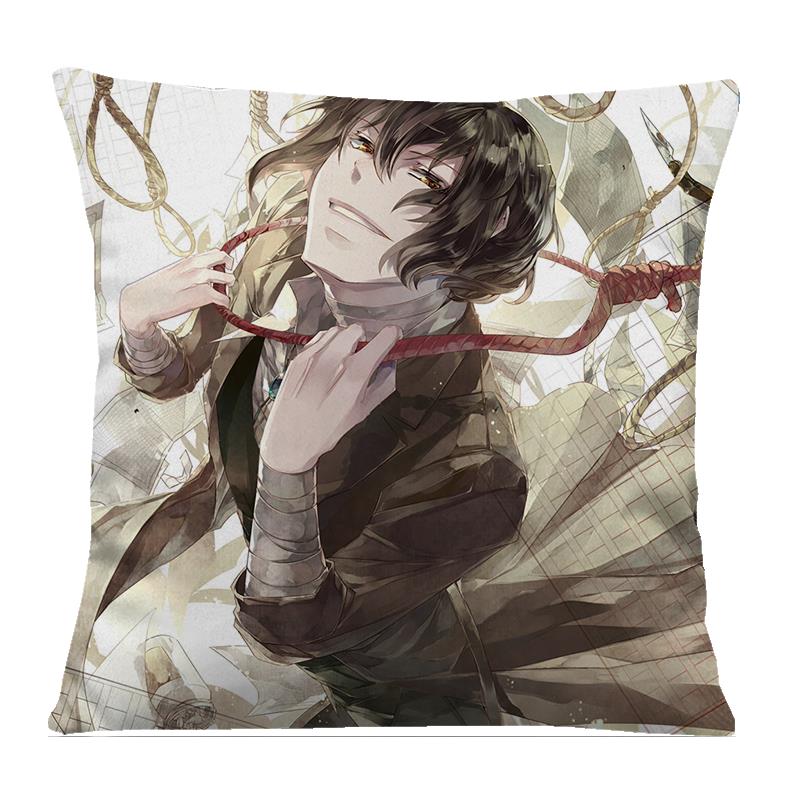 高档豪野犬抱枕怪奇谭汪cos芥川d龙之介中原文中也印花抱枕y定制i