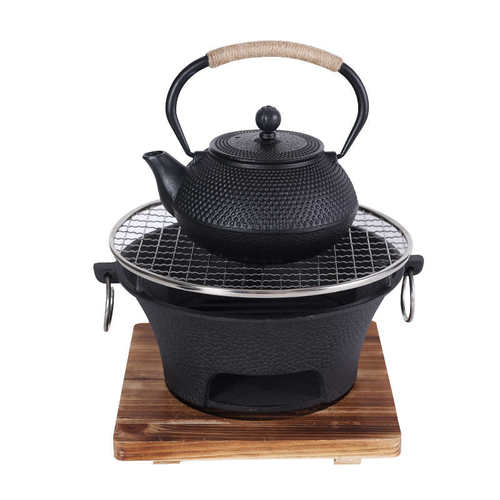 厂家批发铁艺温茶器温酒煮茶器围炉煮茶架底座家用保温小茶炉火盆