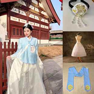 新款延延吉朝边鲜韩服朝鲜族网红打卡女装演出服韩国舞舞蹈台民族