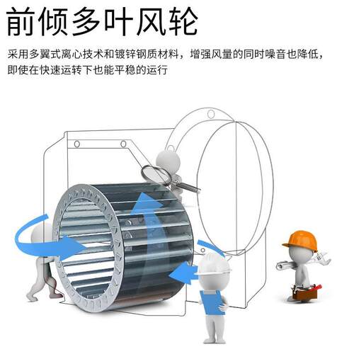 米房分体风式管道风机厨排风卫机生间排气扇酒店宾馆大风WHI量新
