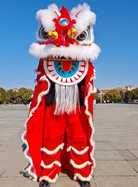 舞狮道具舞狮服装成人醒狮表演套装单人狮子头年会演出舞狮子狮头