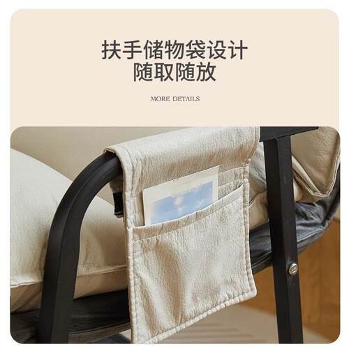 折叠躺椅椅家用午懒可RRM人电脑椅躺可坐宿舍沙发椅办公室午休椅