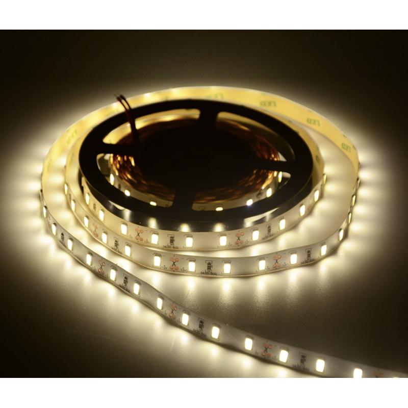 led灯带12V贴片中性光4000K自然白柜台广告灯箱防水5050灯条