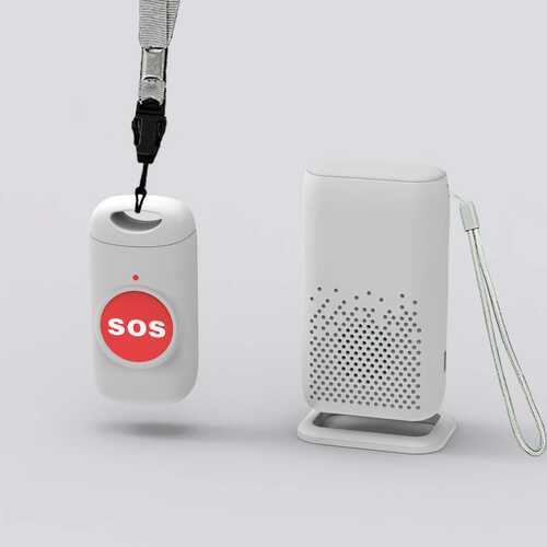 充电聋哑人无线闪光震动门铃七彩发光门铃老人紧急呼叫器超远距离