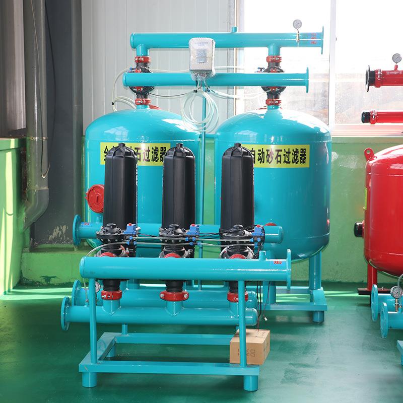 农石业灌溉水处理石英砂过砂滤器灌喷灌全自动反冲洗叠124片过滴